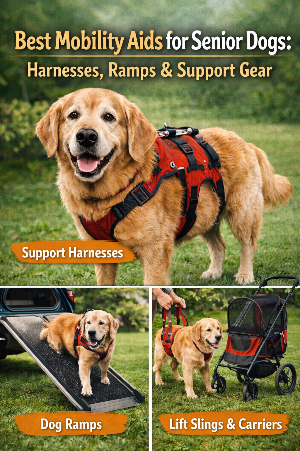 Best Mobility Aids for Senior Dogs: Harnesses, Ramps & Support Gear Best Mobility Aids for Senior Dogs: Harnesses, Ramps & Support Gear